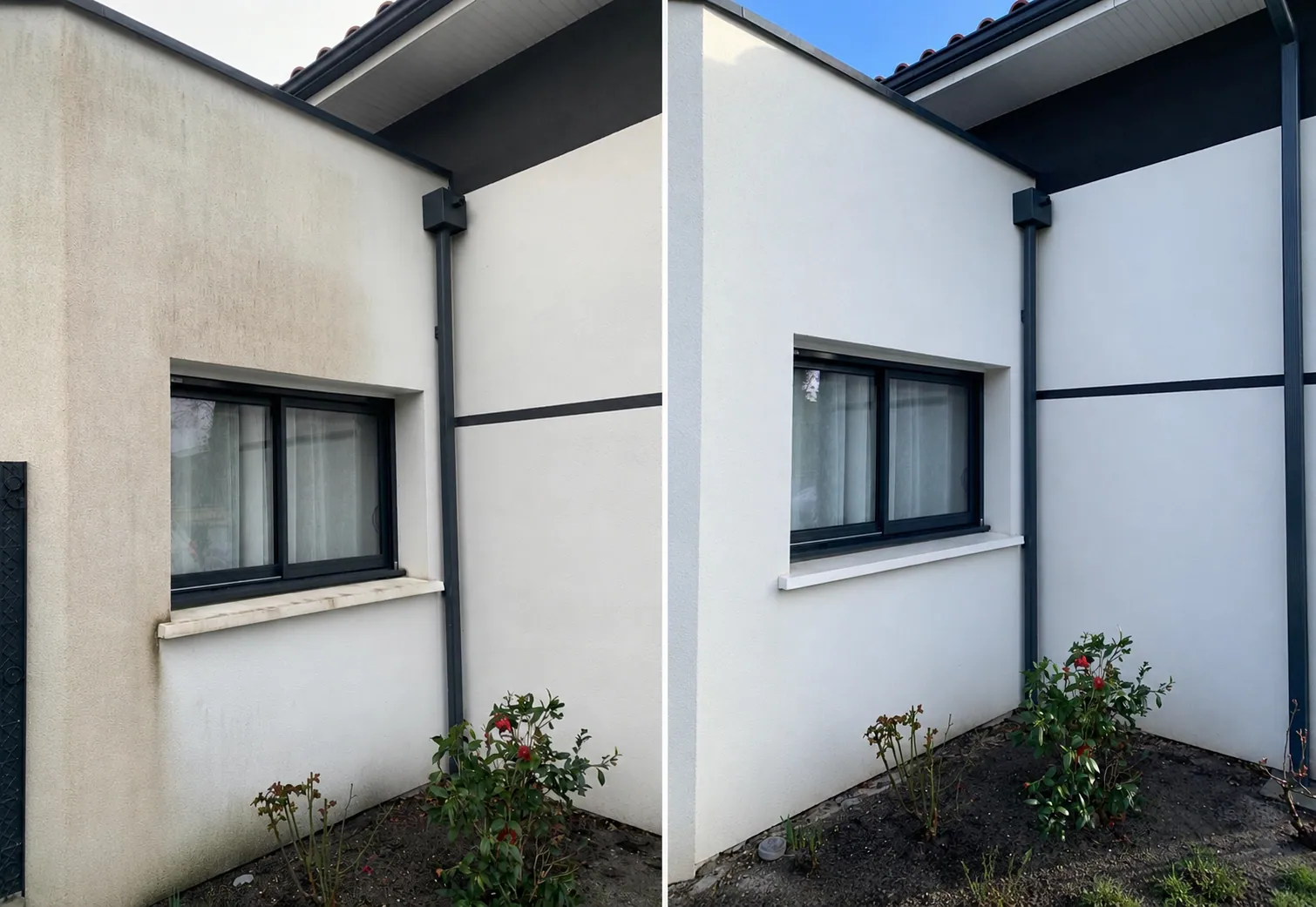 Avant-après rénovation peinture intérieure Mérignac