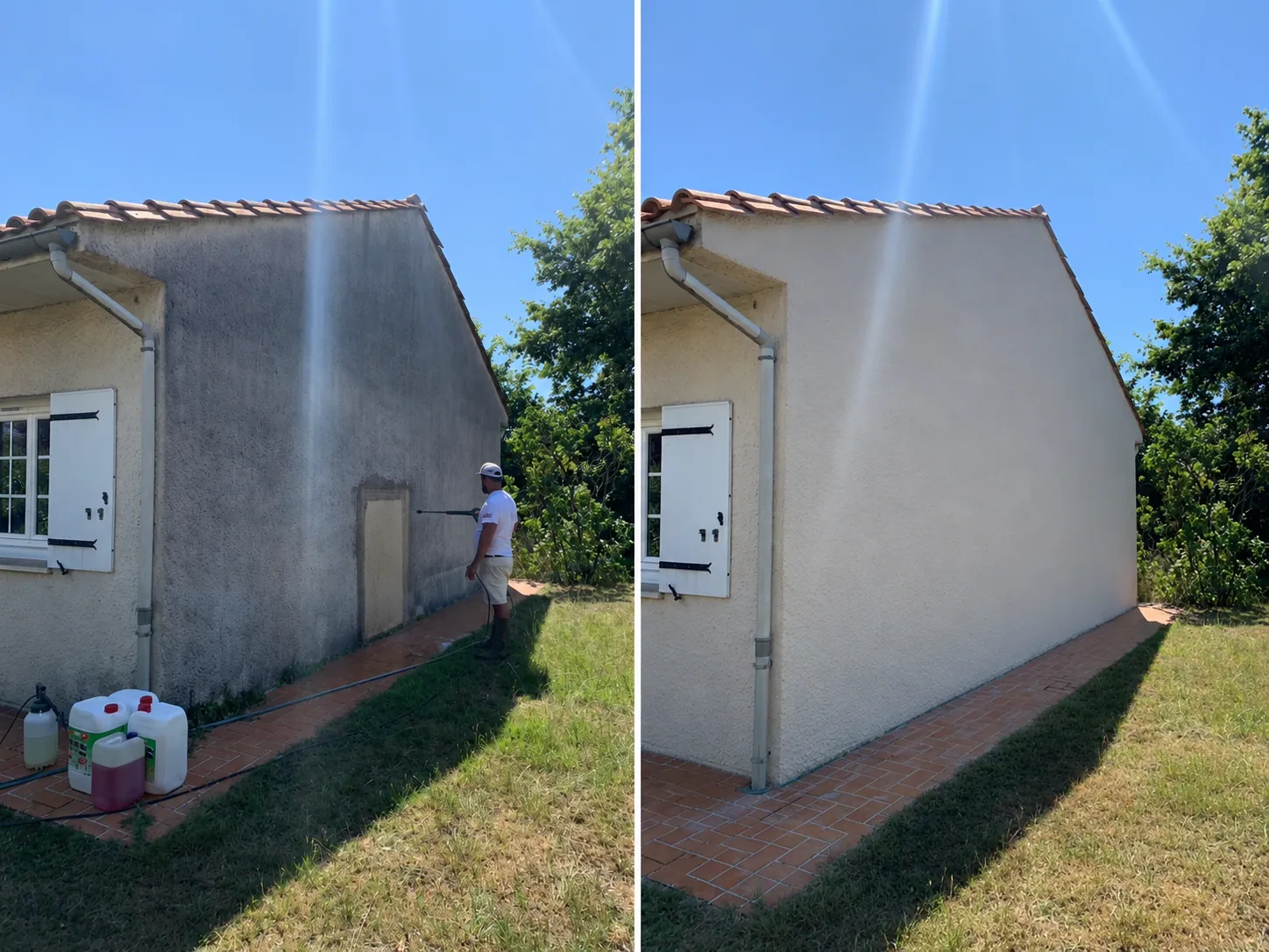 Avant-après rénovation boiseries Bordeaux